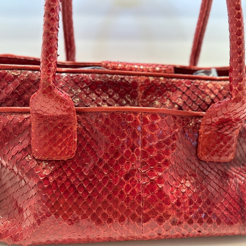 Red Python Women's Bag